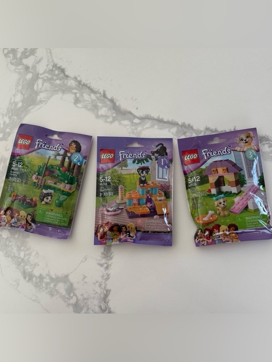 Lego Other - LEGO Friends Animal Series - Cat, Hedgehog, and Puppy Retired Sets